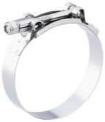 Breeze TB500 Standard T-Bolt Clamp Effective Diameter Range: 5" - 5.31" (127mm - 134.9mm)