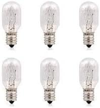 Sewing Machine Appliance Replacement Light Bulb 15W E12 SES Warm White 2700K Incandescent Dimmable 6PACK
