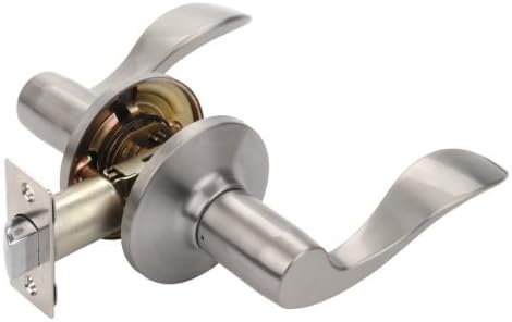 Dynasty Hardware V-HER-82-US15 Heritage Door Lever Passage Set, Satin Nickel, Visual Pack