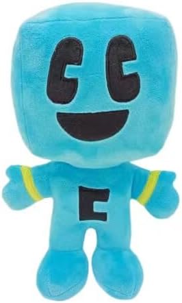 eamve 28CM Plush Toy Age 3+, Soft Craftee Figures, Cartoon Blue Block Plushies Plush Doll, Soft Craftee Stuffed Animal Toy for Fans and Kids Birthday Gift