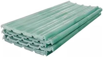 QRZCZXNP Roof panels Corrugated Roofing Sheets 2/5/8/11/13/14/17/18/20 Pcs Clear Roof Sheet 2mm Heat Insulating Fiberglass Daylighting Panels Walling Sheeting Waterproof Roofing Tiles (0.9x3m/35x51in
