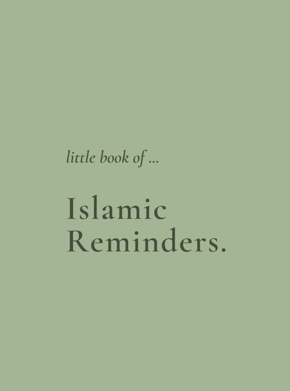 Little Book of Islamic Reminders: Direct from the Golden Source, Allah's Mercy, Emotional Intelligence & Staying Hopeful.