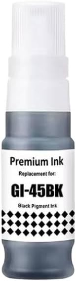Pigment Ink 45 Compatible with Printer Supplies MAXIFY GX1040 GX2040 for Part Number GI 45 GI45 GI-45(1Bottle-BK)
