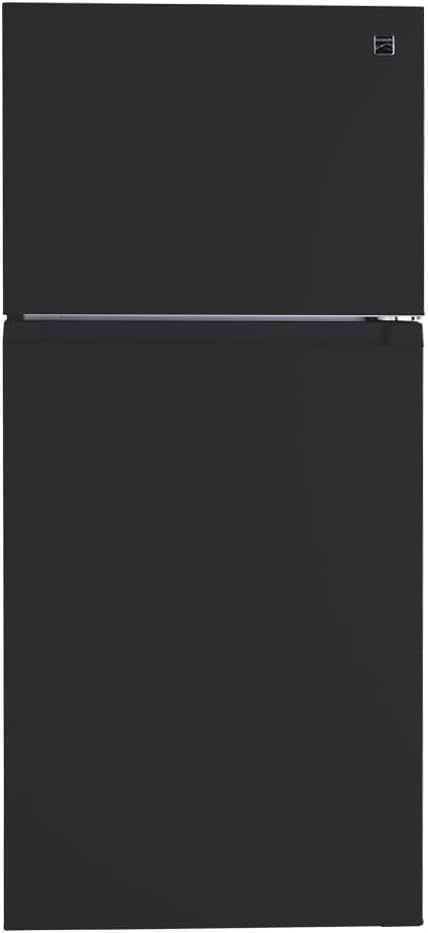 Kenmore 30 in. 18.2 cu. ft. Capacity Refrigerator/Freezer Adjustable Glass Shelving, Humidity Control Crispers, Gallon Door Bins, Black