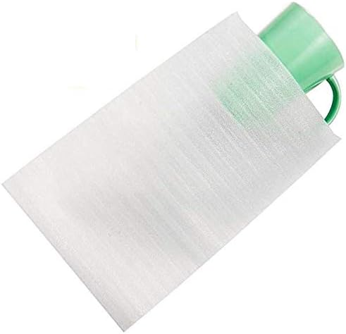 50 Cushion Foam Pouches 7-1/2" X 12", Foam wraps cup pouches, Protect mug, Glasses, China, and Dishes, Packing supplies, Packing Cushioning Supplies for Moving (50 PACK) (50 Count)