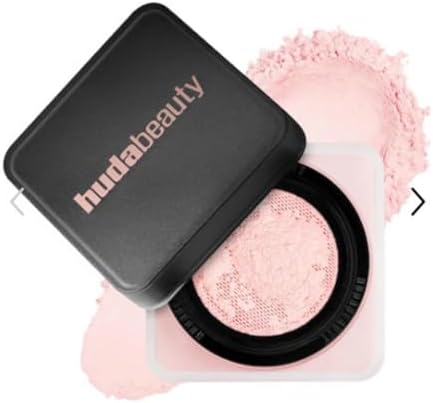 Huda Beauty Easy Bake Loose Baking & Setting Powder-Oil-control and long-lasting makeup setting-Translucent For Natural Look And Everyday Use (cherry blossom)