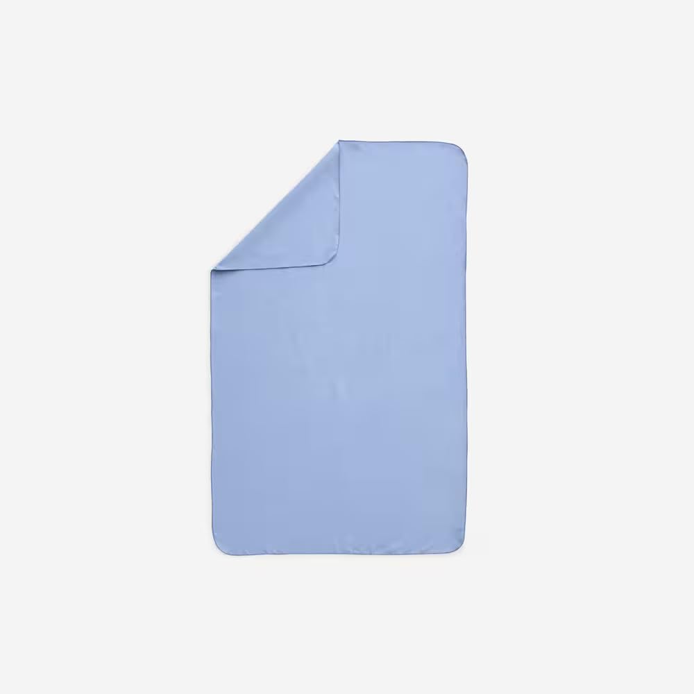 Microfiber Quick-Dry Towel, Large Size, Denim Blue, Lightweight with Carrying Strap
