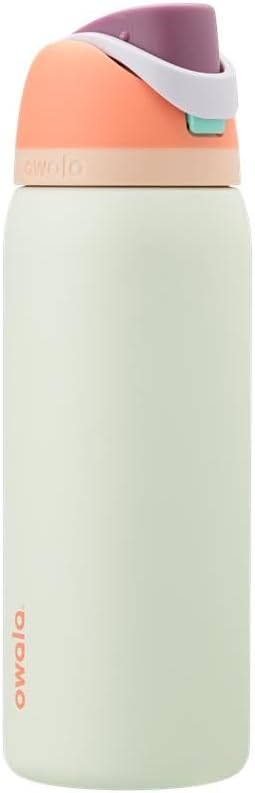 Owala FreeSip Insulated Stainless Steel Water Bottle with Straw for Sports, Travel, and School BPA-Free Sports Water Bottle, 32 oz, Surfs Edge