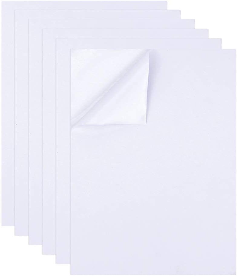 10PCS A4 Size Double Sided Tape Sheets, Clear Strong Sticky Tape, Tap Sheet for Arts Craft Photo Albums Making Home Decorative
