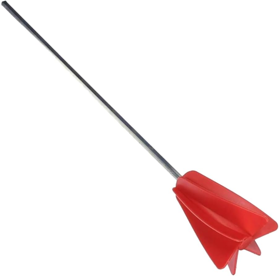 Edward Tools 5 Gallon Paint Mixer Drill Attachment - Quick Mix No Splash - Heavy Duty Plastic Mixer Head with Metal Hex Shaft for Standard 3/8” Drills - Resin Mixer,Epoxy Mixer in 5 Gallon Bucket