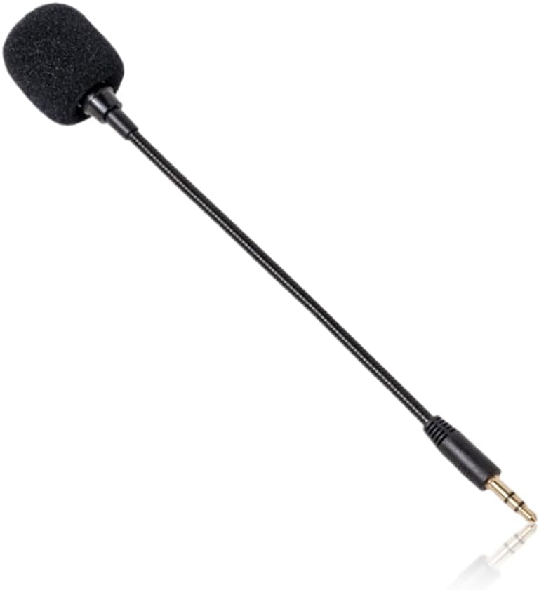 Replacement Microphone 3.5mm, Microphone For Headset, Detachable Boom Mic External Microphone,Detachable Microphone for Gaming Headsets Xbox PS4 PS5 For Computer Audio Accessories Laptop 1pack