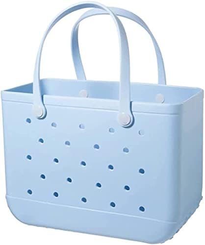Oversized Rubber Beach Bags, Waterproof Beach Tote, Portable Travel Bags Washable handbag for Beach Sports