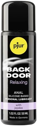 pjur Back Door Relaxing Silicone-Based Lubricant, Long-Lasting Comfort with Jojoba, High-Concentration Formula for Sensitive Areas - 1.02 oz / 30 ml