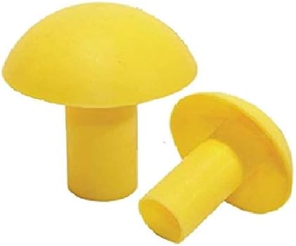 Rebar Safety Caps End Identification (Large Bulk Bags Available) ~ 6-18mm or 16-32mm ~ Bar Mushroom Building Construction Site Supplies (250, 6-18mm)