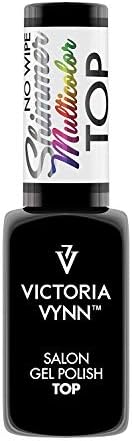 Victoria Vynn Top Shimmer No Wipe UV Led Gel Polish Nails Soak Off 8ml MULTICOLOUR