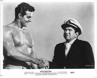 Peter Lupus Bare Chested Hunky Buddy Hackett Muscle Beach Party Original Photo
