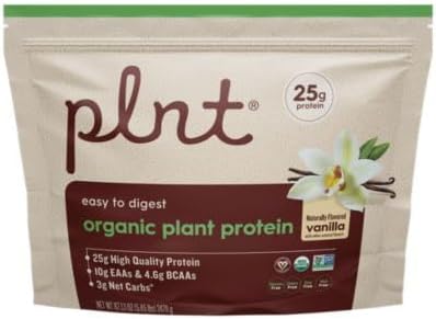 Organic Plant Protein Powder a" Vanilla a" 5.45 lbs./65 Servings
