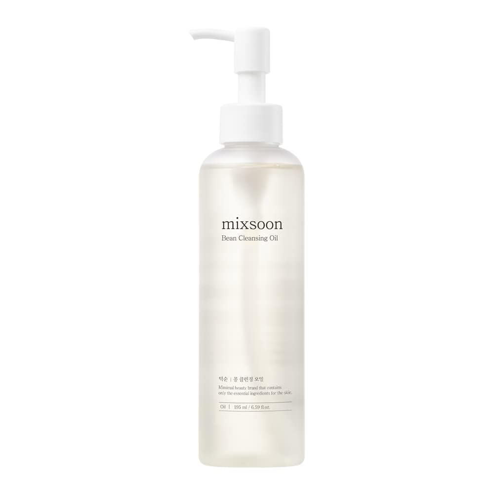 mixsoon Bean Cleansing Oil 6.59 fl oz / 195ml Lightweight Oil Cleanser Make up Remover for daily skin care routine Korean Glass Skin Care