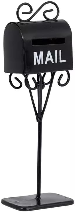 Dollhouse and Craft Miniatures - Black Mailbox - Scale 1:12