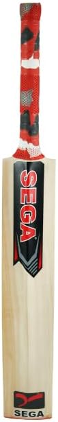 Sega Pro Q4 Kashmir Willow Adult Mens Cricket Bat – Premium Lightweight Bat for Young Players Ideal for Beginners and Intermediate Players Solid Wood Natural Wood Colour, 2.6lb Full Size