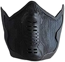 icewalker Bucky Barnes Mask Winter Soldier Cosplay Combat Accessories Festive Clothing mit Atemloch, Black