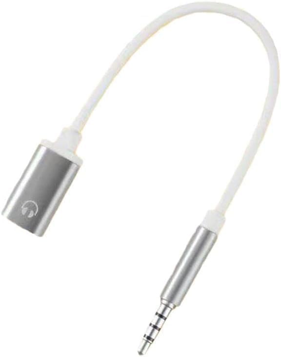 Pchnfei Silver 3.5mm Male to TypeC Female Audio Cable Cord Analog Cable Type-C Converter Earphone Adapter for MP3 Players, CD Players, Laptops, Tablets, Smartphone, Headphones Earbuds Accessories