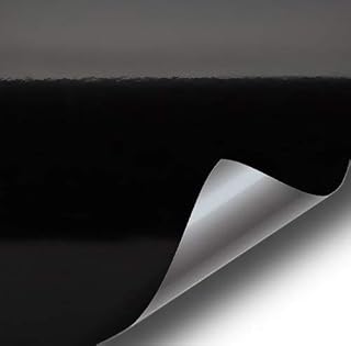 VViViD Gloss Black Vinyl Wrap Adhesive Film Air Release Decal Sheet (6ft x 5ft)