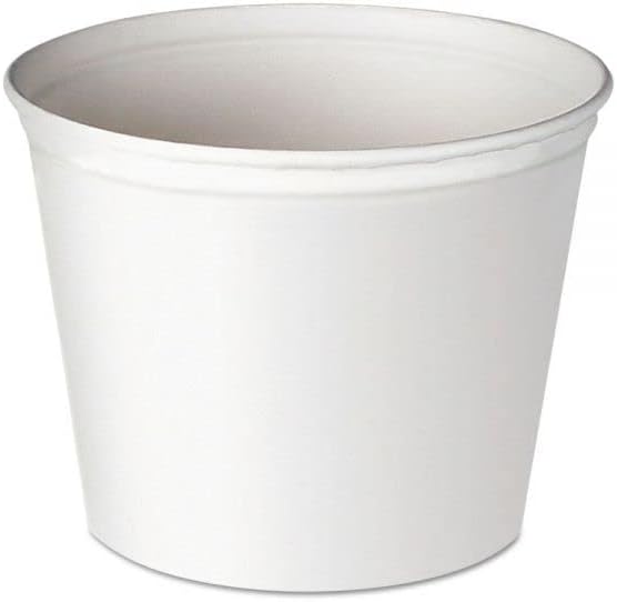 Tabletop king 10 lb. White Disposable Paper Ice Bucket - 25/Pack