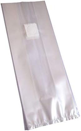 SUCOHANS Mushroom Bags All in One Mushroom Grow Bag Farm-Mushroom Spawn Sealable Spawn Myco Bags,Large Size 8" X 5" X 19",0.2 Micron Filter, 3 Mil Polypropylene,for Substrate Autoclavable (100)