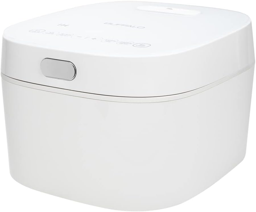 Buffalo SMART COOKER Induction Heating IH Rice Cooker and Warmer, 1 L, 5 cups of rice, Non-Coating inner pot, Efficient, Multiple function, White (5 cups)