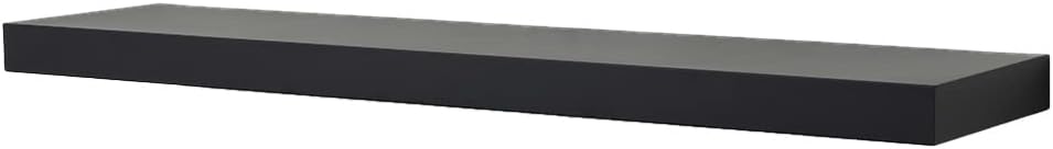 MANTELSDIRECT Pilgrim Tucker 52" Fireplace Wall Mount Metal Fireplace Mantel Shelf - Black