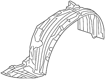 Genuine OEM Mazda B45A-56-130H GUARD(R),MUD