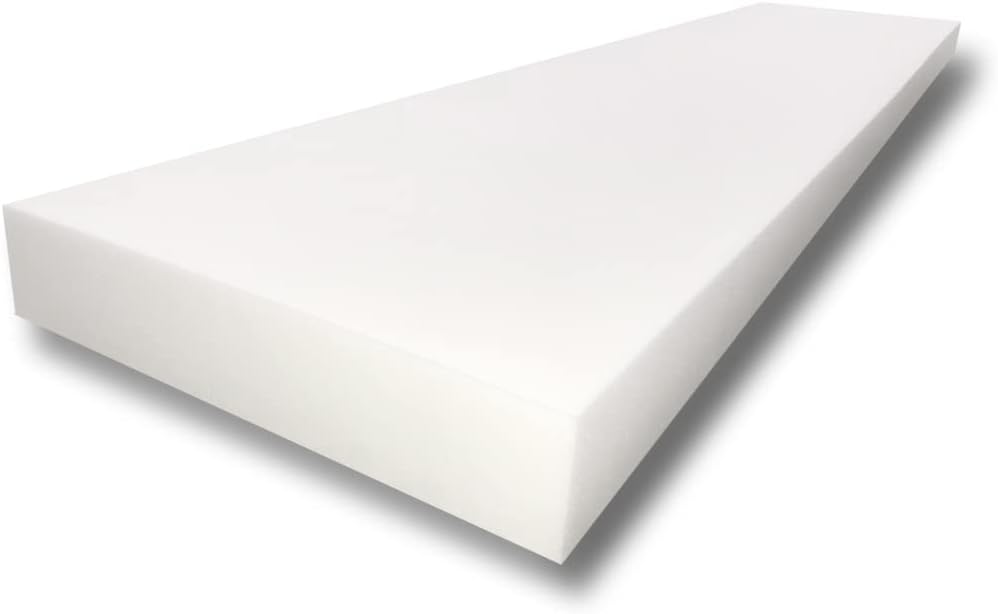 FoamTouch 2" x 36" x 72" Upholstery Foam, White