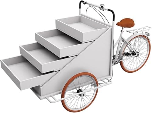Mobile Food Service Cart for Coffee, Ice Cream, and Retail at Farmers Markets and Events