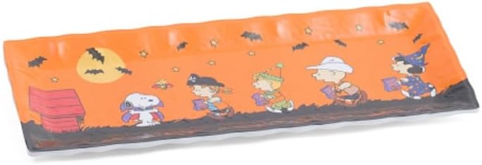 Peanuts Halloween Melamine Dinnerware (Trick or Treating, Platter - 19"x8"x1")