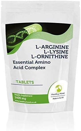 L-Arginine L-Lysine L-Ornithine Essential Amino Acid Complex 1400mg Health Food Bodybuilder Gym Supplement Vitamins 7(Sample Pack) Tablets Pills Dynamic Fat Burner Nutrition Vitamins HEALTHY MOOD