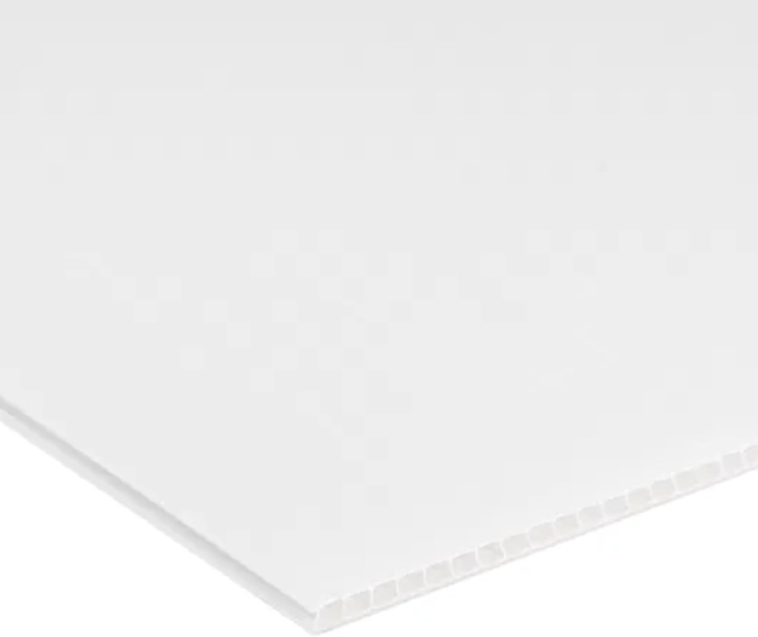 the-aluminium-shop Durable 2mm Thick Correx White - 2400 x 1200 mm - Versatile and Sturdy Material Rolled Delivery (1 Sheet, White)