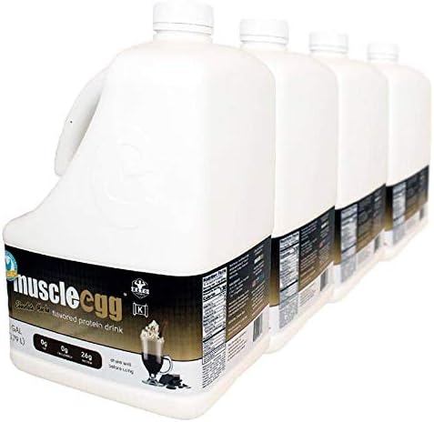 4 Gallons Chocolate Mocha MuscleEgg Liquid Egg Whites (Cage-Free)