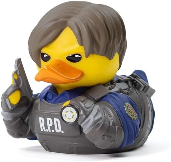 TUBBZ Boxed Edition Leon S. Kennedy Collectible Vinyl Rubber Duck Figure - Official Resident Evil Merchandise - Horror TV, Movies & Video Games