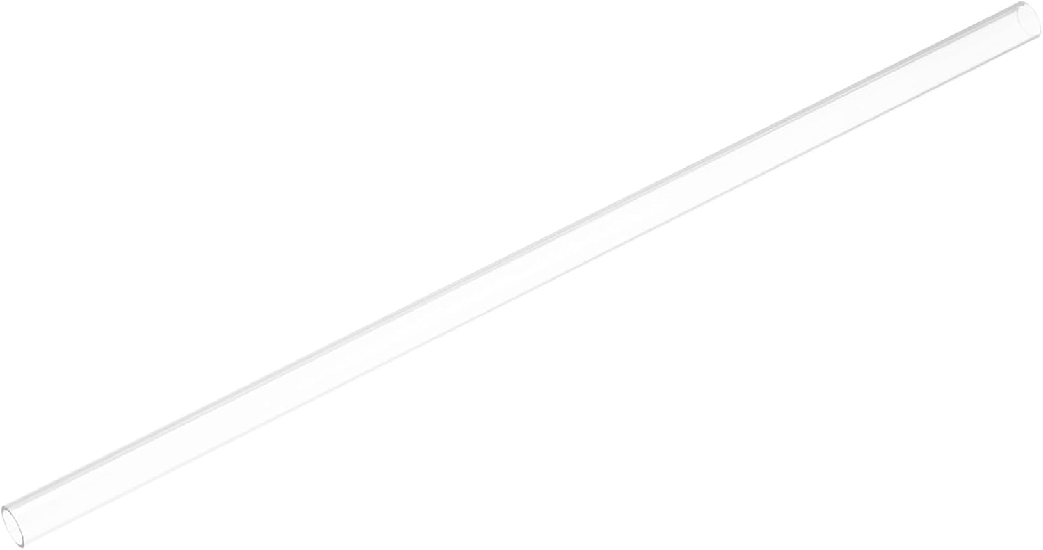 uxcell 2pcs Clear Rigid Tubing Pipe 9mm ID x 11mm OD 1Ft(305mm) Round Plastic Polycarbonate Tube