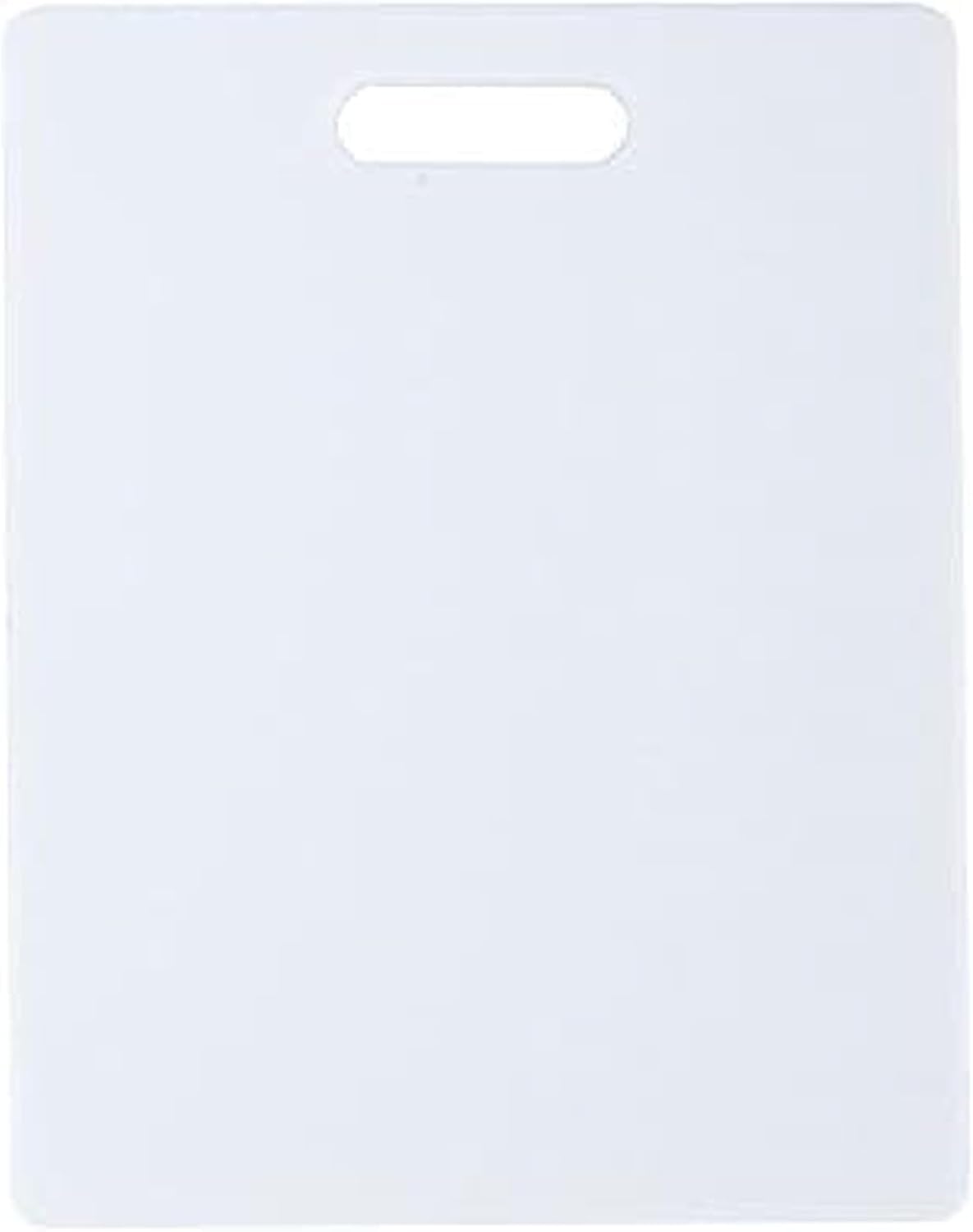 FARBERWARE Reversible Plastic Cutting Board, 8x10 Inch, White, Dishwasher Safe, Non-Porous and Durable for Chopping, Slicing, Prep, Easy to Store