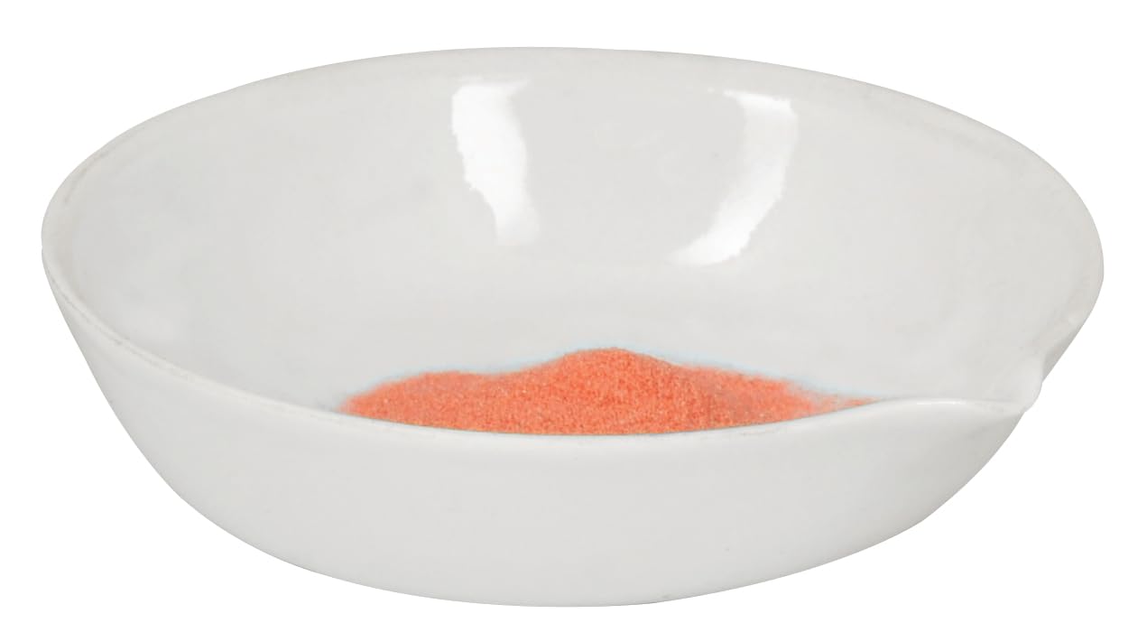 Eisco Labs Evaporating Basin - Porcelain - Flat Form with Spout - 50 ml