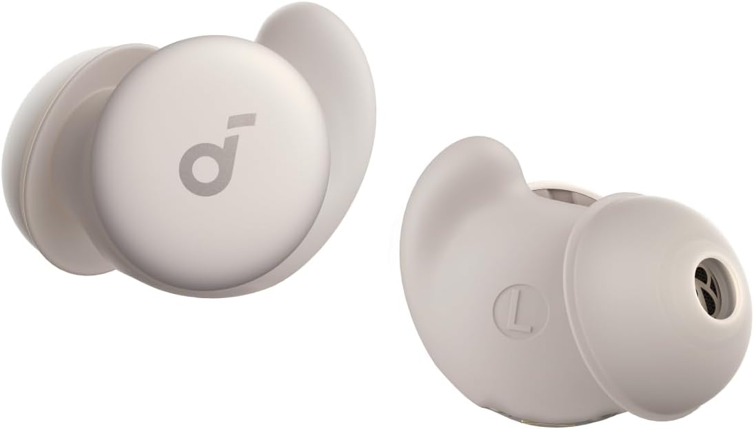 Soundcore Sleep A20 by Anker Sleep Earbuds, 30dB High-Frequency Noise Reduction, Small Earplugs for Side Sleepers, 80H Playtime, Stream Content via Bluetooth 5.3, Sleep Monitor, Personal Alarm