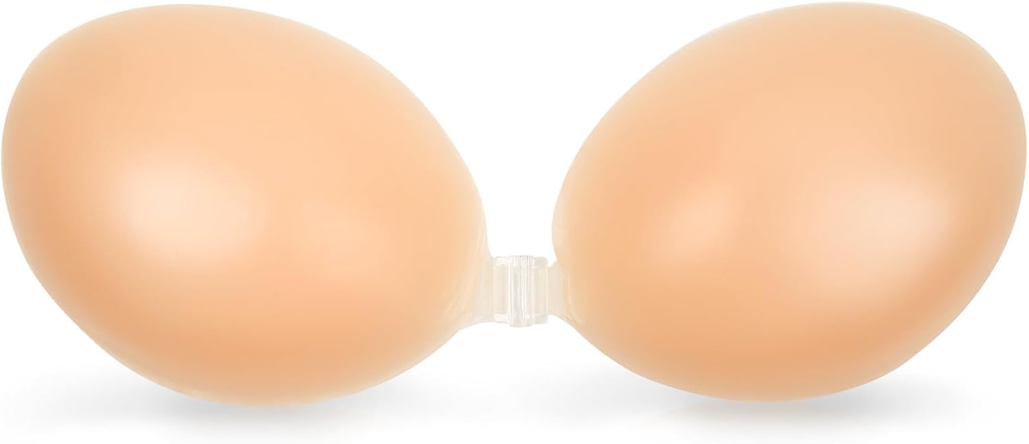 Strapless Sticky Adhesive Bra Invisible Push up Reusable Silicone Off Backless Viscous for Women Dress