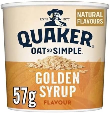 Quaker Oat So Simple Express Pot Golden Syrup Porridge, 57 g (Pack of 8)
