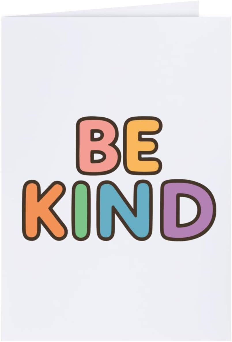 Azeeda Large (A4) 'Be Kind' Blank Greeting Card (GC00080036)