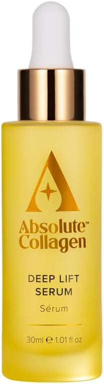 Absolute Collagen Boosting Hyaluronic Acid & Bakuchiol Face Serum, Anti-Aging Serum for Wrinkles, Retinol Alternative for Youthful, Hydration & Radiance, Plump Skin, 30ml
