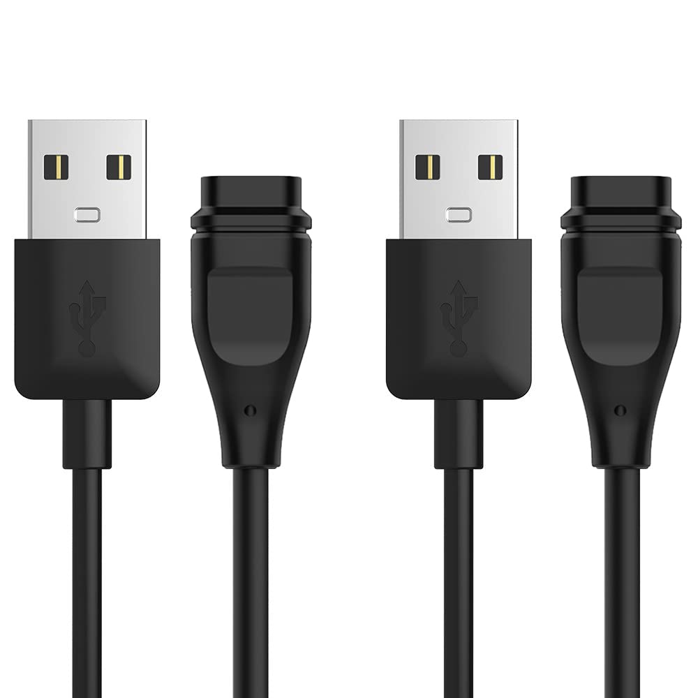 FitTurn 2 Pack Charging Cable for Coros Pace 3/Pace 2/Apex 2/Apex 2 Pro/Apex Pro/Apex 42mm/Apex 46mm/Vertix/Vertix 2 USB Charger Smart Watch Accessories Replacement Charging Cord