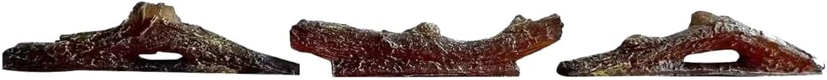 R.W.FLAME 3 Pieces Log for 36 inch Recessed and Wall Mounted Electric Fireplace, Synthetic Resin Log Decoration for Indoor Electric Fireplaces