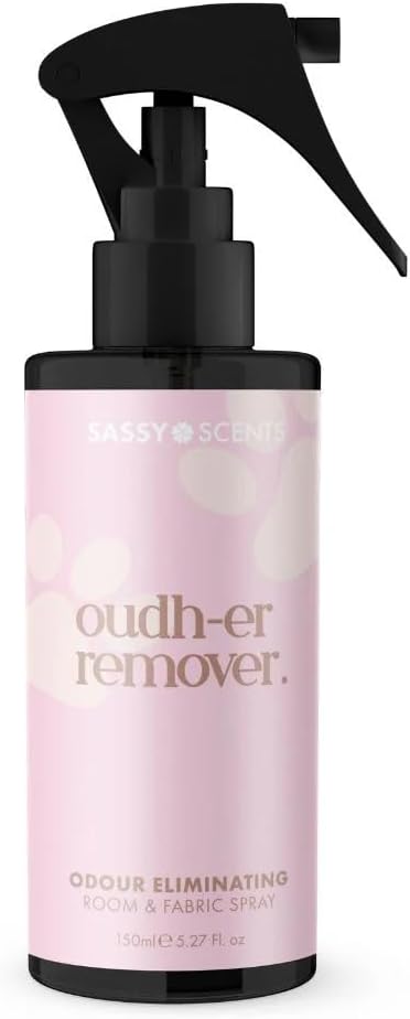 SASSY SCENTS Oudh-Er - Odour Eliminating Room & Fabric Spray- A Sensual Lavender, Vanilla And Sandalwood Scent- Strong & Long Lasting Fragrance, Vegan Friendly – 150ml